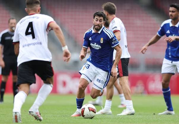 01.08.2026 - Fussball - Saison 2026 2027 - Testspiel Freundschaftsspiel Vorbereitungsspiel: 1. FC Nürnberg Nuernberg FCN ( Club ) - Real Oviedo - Sportfoto Zink DaMa - xdaxmax - Alexios Kalogeropoulos (4, 1. FC Nürnberg FCN ) Rodriganez Gonzalez (23, Real Oviedo ) *** August 1, 2026 Soccer Season 2026–2027 Exhibition Match Friendly Match Preseason Match 1 FC Nürnberg Nuremberg FCN Club Real Oviedo Sports Photo Zink DaMa xdaxmax Alexios Kalogeropoulos 4, 1 FC Nuremberg FCN Rodriganez Gonzalez 23, Real Oviedo