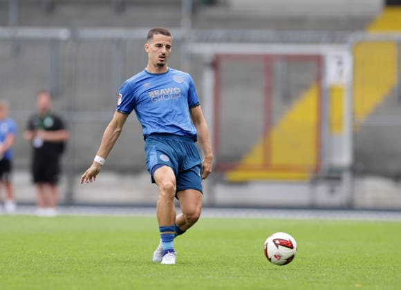 Andi Hoti (Eintracht Braunschweig) Fussball, Herren, Saison 2026 2027 2.BL, Eintracht Stadion, Eintracht Braunschweig gegen RAAL La Louviere, Saisonvorbereitung, Testspiel DFL REGULATIONS PROHIBIT ANY USE OF PHOTOGRAPHS AS IMAGE SEQUENCES AND OR QUASI-VIDEO. *** Andi Hoti, Eintracht Braunschweig Soccer, Men s Team, 2026–2027 Season, 2nd Bundesliga, Eintracht Stadium, Eintracht Braunschweig vs. RAAL La Louvière, Preseason, Friendly Match. DFL REGULATIONS PROHIBIT ANY USE OF PHOTOGRAPHS AS IMAGE SEQUENCES AND OR QUASI-VIDEO