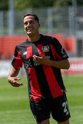 Testspiel Bayer 04 Leverkusen - Rot-Weiss Essen, am 01.08.2026, Ulrich-Haberland-Stadion, Leverkusen. Lucas Vazquez (Bayer 04 Leverkusen 21), ; Testspiel Bayer 04 Leverkusen - Rot-Weiss Essen, am 01.08.2026, Ulrich-Haberland-Stadion, Leverkusen. *** Friendly Match: Bayer 04 Leverkusen vs. Rot-Weiss Essen, August 1, 2026, Ulrich Haberland Stadium, Leverkusen; Lucas Vázquez, Bayer 04 Leverkusen, age 21; Friendly Match: Bayer 04 Leverkusen vs. Rot-Weiss Essen, August 1, 2026, Ulrich Haberland Stadium, Leverkusen Copyright: xBEAUTIFULxSPORTS Erlhofx