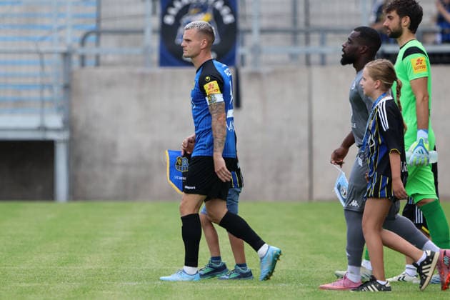 01.08.2026, Fussball, Herren, Testspiel, Saison 2026 2027, 1. FC Saarbrücken - US Thionville Lusitanos, Florian Pick (1. FC Saarbrücken) Saarbrücken Ludwigsparkstadion Saarland Deutschland (DEU) *** August 1, 2026, Soccer, Men s, Friendly, 2026–2027 Season, 1 FC Saarbrücken vs. US Thionville Lusitanos, Florian Pick, 1 FC Saarbrücken, Saarbrücken, Ludwigsparkstadion, Saarland, Germany, DEU Copyright: xSebastianxBachx