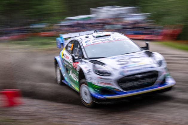 MOTORSPORTS - Rally - WRC, Motorsport Rallye, WM Secto Rally Finland Photo by IPA ABACAPRESS.COM87154307 - Joshua McErlean (IRL) and Eoin Treacy (IRL) in an M Ford World Rally Team Ford Puma Rally1 in action during the FIA WRC SECTO RALLY FINLAND in Jyväskylä, Finland, July 30–August 2, 2026. Finland Finland  Copyright: xIPAxSport ABACAx