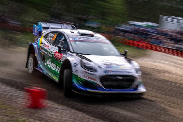 MOTORSPORTS - Rally - WRC, Motorsport Rallye, WM Secto Rally Finland Photo by IPA ABACAPRESS.COM87154461 - Joshua McErlean (IRL) and Eoin Treacy (IRL) in an M Ford World Rally Team Ford Puma Rally1 in action during the FIA WRC SECTO RALLY FINLAND in Jyväskylä, Finland, July 30–August 2, 2026. Finland Finland  Copyright: xIPAxSport ABACAx
