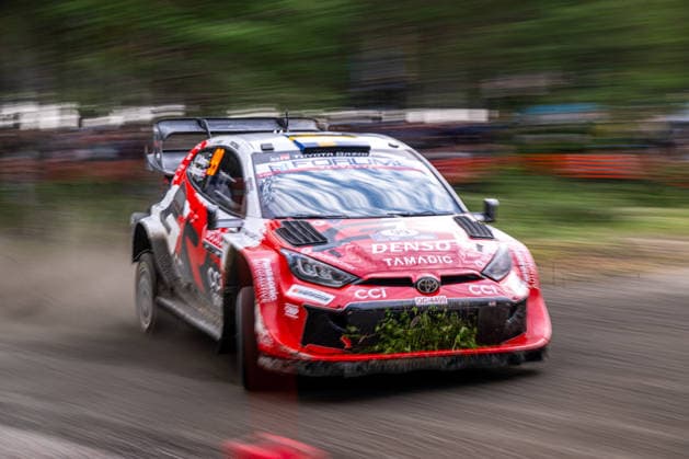 IPA87154685 - Oliver Solberg (SWE) and Elliott Edmondson (GBR) in a Toyota GR Yaris Rally1 from Toyota Gazoo Racing WRT in action during the FIA WRC, Motorsport Rallye, WM SECTO RALLY FINLAND in Jyväskylä, Finland, July 30–August 2, 2026.  Copyright: xFedericoxManoni IPAxSportx xx 87154685