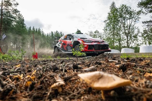 IPA87154670 - Elfyn Evans (GBR) and Scott Martin (GBR) in a Toyota GR Yaris Rally1 from Toyota Gazoo Racing WRT in action during the FIA WRC, Motorsport Rallye, WM SECTO RALLY FINLAND in Jyväskylä, Finland, July 30–August 2, 2026.  Copyright: xFedericoxManoni IPAxSportx xx 87154670