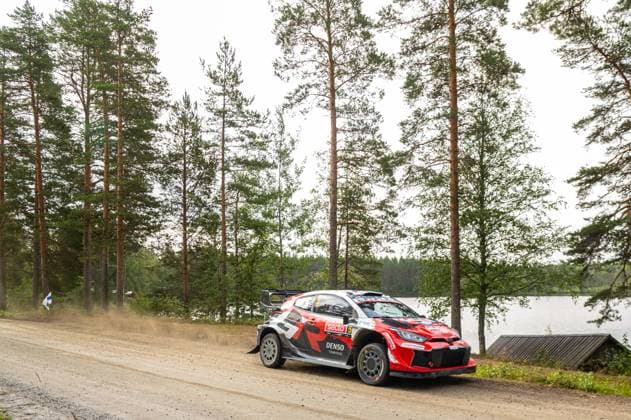 MOTORSPORTS - Rally - WRC, Motorsport Rallye, WM Secto Rally Finland Photo by IPA ABACAPRESS.COM87154677 - Sami Pajari (FIN) and Marko Salminen (FIN) in a Toyota GR Yaris Rally1 from Toyota Gazoo Racing WRT2 in action during the FIA WRC SECTO RALLY FINLAND in Jyväskylä, Finland, July 30–August 2, 2026. Finland Finland  Copyright: xIPAxSport ABACAx
