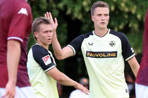 01.08.2026, xrekx, Fussball Testspiel, FC Metz - 1.FC Kaiserslautern v.l. Torjubel nach dem Tor zum celebrating the goal celebrate 0:1 durch Naatan Skyttä Skyttae (1.FC Kaiserslautern) mit Fabian Kunze (1.FC Kaiserslautern) (DFL DFB REGULATIONS PROHIBIT ANY USE OF PHOTOGRAPHS as IMAGE SEQUENCES and or QUASI-VIDEO) Metz *** August 1, 2026, xrekx, Soccer Friendly Match, FC Metz 1 FC Kaiserslautern v l Goal celebration after the goal scored by Naatan Skyttä Skyttae 0–1 for FC Kaiserslautern with Fabian Kunze 1 FC Kaiserslautern DFL DFB REGULATIONS PROHIBIT ANY USE OF PHOTOGRAPHS as IMAGE SEQUENCES and or QUASI VIDEO Metz
