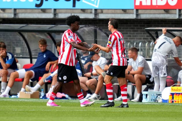 Friendly: Sparta Rotterdam v MSV Duisburg Rotterdam - Lushendry Martes of Sparta Rotterdam, Boyd Reith of Sparta Rotterdam during a friendly in preparation of the 2026 2027 season. The match is set between Sparta Rotterdam and MSV Duisburg at Het Kasteel on 1 August 2026 in Rotterdam, The Netherlands. (Hero Images Danny de Groot) Copyright: xDannyxdexGrootx