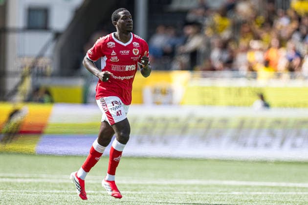 260801 Kalmars Aboubacar Keita jublar efter 0-1 under fotbollsmatchen i Allsvenskan mellan Häcken och Kalmar den 1 augusti 2026 i Göteborg. *** August 1, 2026: Kalmar s Aboubacar Keita celebrates after the score was 0–1 during the Allsvenskan soccer match between Häcken and Kalmar on August 1, 2026, in Gothenburg  Copyright: MICHAELxERICHSEN BB260801MI007