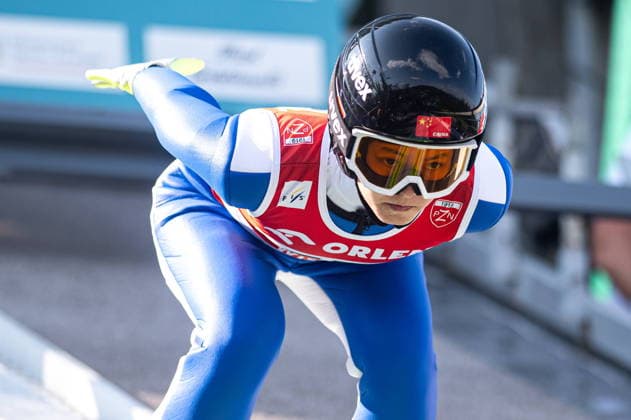 Wisla 01.08.2026 Ski jumping, Skispringen, Ski, nordisch FIS Summer Grand Prix 2026 on Adam Malysz Wisla Malinka Hill. Day 1. Women s Training --- Skoki Narciarskie. FIS Letnie Grand Prix 2026 na Skoczni im. Adama Malysza w Wisle Malince. Dzien 1. Trening Kobiet Persons shown : Qi Liu Fot. Kai Taller Arena Akcji NEWSPIX.PL --- newspix.pl POLAND OUT! 