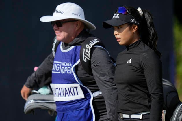 LYTHAM, ENGLAND - AUGUST 1: Patty Tavatanakit (THA) walks from the first tee during Round 3 at the 50th AIG Women™s Open Championship at the Royal Lytham and St Anne™s Golf Club, Lytham on August 1, 2026 in Lancashire, England The 50th AIG Women™s Open Championship
