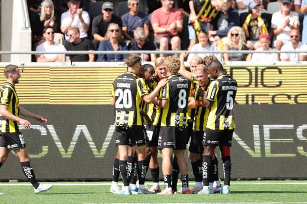 GOTHENBURG, SWEDEN 20260801 Jubilation in Häcken after they tied 1-1 during Saturday s Allsvenskan match between BK Häcken and Kalmar FF at Nordic Wellness Arena. GÖTEBORG SWEDEN x9200x *** GOTHENBURG, SWEDEN 20260801 Jubilation at Häcken after they tied 1–1 during Saturday’s Allsvenskan match between BK Häcken and Kalmar FF at Nordic Wellness Arena, GOTHENBURG, SWEDEN x9200x  Copyright: xAdamxIhse TTx ALLSWEDEN HÄCKEN-KALMAR