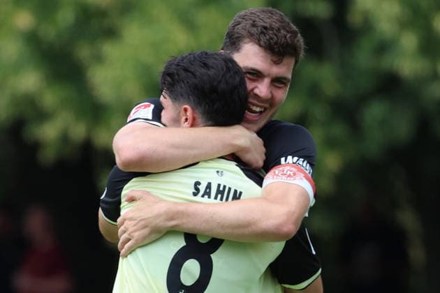 01.08.2026, xrekx, Fussball Testspiel, FC Metz - 1.FC Kaiserslautern v.l. Torjubel nach dem Tor zum celebrating the goal celebrate 0:3 durch Semih Sahin (1.FC Kaiserslautern) mit Jacob Rasmussen (1.FC Kaiserslautern) (DFL DFB REGULATIONS PROHIBIT ANY USE OF PHOTOGRAPHS as IMAGE SEQUENCES and or QUASI-VIDEO) Metz *** August 1, 2026, xrekx, Soccer Friendly Match, FC Metz 1 FC Kaiserslautern v l Goal celebration after Semih Sahin s goal to make it 0–3 for FC Kaiserslautern, featuring Jacob Rasmussen. DFL and DFB regulations prohibit any use of photographs as image sequencesENCES and or QUASI-VIDEO Metz