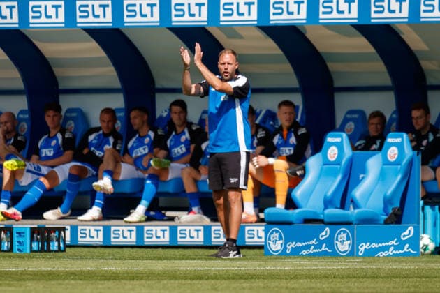 Trainer Daniel Brinkmann (Rostock) ; GER, FC Hansa Rostock vs. Borussia Mönchengladbach, Fußball, Männer, Testspiel, Spielzeit 2026 2027, 01.08.2026 Rostock Ostseestadion Mecklenburg - Vorpommern Deutschland *** Coach Daniel Brinkmann, Rostock, GER; FC Hansa Rostock vs. Borussia Mönchengladbach; Soccer; Men; Friendly; 2026–2027 Season; August 1, 2026; Rostock Ostseestadion, Mecklenburg-Western Pomerania, Germany