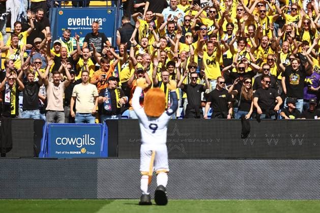 Lofty the mascot entertains NEC Bred fans Bolton Wanderers v NEC Breda, Pre Season Friendly, Football, Toughsheet Community Stadium, Bolton, UK - 01 Aug 2026Bolton Toughsheet Community Stadium United Kingdom EDITORIAL USE ONLY No use with unauthorised audio, video, data, fixture lists, club league logos or live services. Online in-match use limited to 120 images, no video emulation. No use in betting, games or single club league player publications.  Copyright: xPhilxOldham Shutterstockx 17025078x