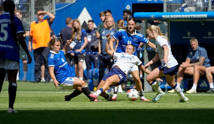 Foto : Ornella Vignola ( Everton ) gegen HSV Saisoneröffnung am Sa. 01.08.2026 Fussball Testspiel der Damen Hamburger SV - FC Everton *** Photo by Ornella Vignola: Everton vs. HSV Season Opener on Sat, Aug. 1, 2026 Women s Soccer Friendly Match: Hamburger SV vs. Everton FC