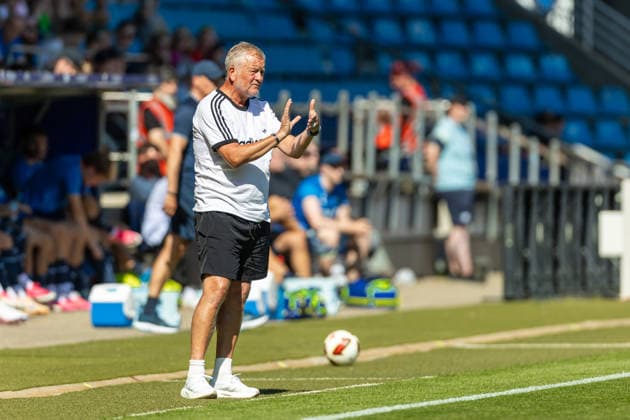 Trainer Chris Wilder (Sheffield United FC) gestures during the pre-season friendly match between VfL Bochum and Sheffield United at Vonovia Ruhrstadion on August 1, 2026 in Bochum, Germany. (Photo by Mario Hommes DeFodi Images) - *** Sheffield United FC coach Chris Wilder gestures during the preseason friendly match between VfL Bochum and Sheffield United at Vonovia Ruhrstadion on August 1, 2026, in Bochum, Germany. Photo by Mario Hommes, DeFodi Images