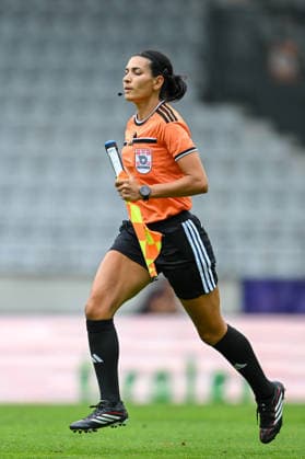 SOCCER - BL, Wattens vs Sturm INNSBRUCK,AUSTRIA,01.AUG.26 - SOCCER - ADMIRAL Bundesliga, WSG Tirol vs SK Sturm Graz. Image shows assistant referee Amina Gutschi.  GEPAxpictures xDanielxSchoenherr