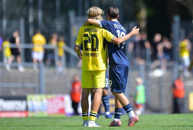 VfL Bochum U21, U 21 - Borussia Dortmund U23 ** NUR FÜR REDAKTIONELLE ZWECKE ** EDITORIAL USE ONLY **<p>Fußball Regionalliga West 1. SPIELTAG: VfL Bochum U21 - Borussia Dortmund U23 am 01.08.2026 in der Mondpalast-Arena in Herne Luke Fahrenhorst ( Borussia Dortmund U23 ), links - Finn-Ole Lang ( VfL Bochum U21 ), rechts Deutschland Nordrhein Westfalen Herne Copyright: ThorstenxTillmann *** VfL Bochum U21 vs. Borussia Dortmund U23 ** FOR EDITORIAL USE ONLY ** EDITORIAL USE ONLY ** p Soccer Regionalliga West 1 Matchday VfL Bochum U21 vs. Borussia Dortmund U23 on August 1, 2026, at the Mondpalast Arena in Herne Luke Fahrenhorst, Borussia Dortmund U23, on the left: Finn Ole Lang, VfL Bochum U21; on the right: Herne, North Rhine-Westphalia, Germany. Copyright ThorstenxTillmann Copyright: ThorstenxTillmann doc86yz5n3go5c1b1b8odxe ,EDITORIAL USE ONLY