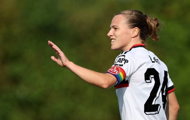 Lein Nastassja Torjubel 0-1 . Freundschaftsspiel Frauen, FC Bayern München-1.FC Nürnberg , , Fußball , Frauen-Bundesliga in dem Stauferpark-Stadion in Donauwörth , Bayern , Deutschland . August 01 , 2026 . Photo by: Davide Elias IPA Photo Pressefoto DENL Copyright: xDavidexEliasx