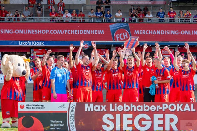 Testspiel: 1. FC Heidenheim 1846 vs. FC Ingolstadt 04; 01.08.2026 Heidenheim, GERMANY - 01. August 2027: Die Sieger-Mannschaft 1. FC Heidenheim 1846 des 14. Max Liebhaber-Pokal zwischen dem 1. FC Heidenheim 1846 e.V. und dem FC Ingolstadt 04 in der Voith-Arena. *** Friendly Match: 1 FC Heidenheim 1846 vs. FC Ingolstadt 04, August 1, 2026, Heidenheim, GERMANY August 1, 2027 The winning team, 1 FC Heidenheim 1846, of the 14th Max Liebhaber Cup between 1 FC Heidenheim 1846 e.V. and FC Ingolstadt 04 at the Voith Arena Copyright: xBEAUTIFULxSPORTS Steinx