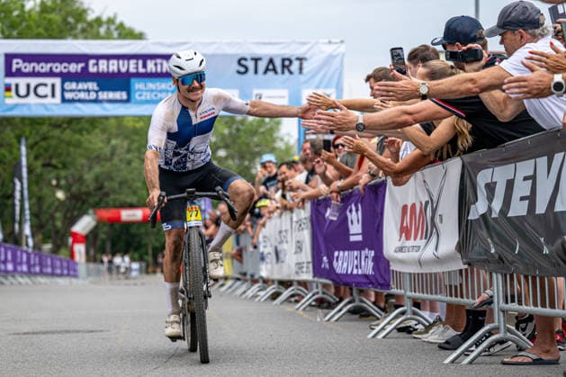 Finnish Formula 1 driver Valtteri Bottas at a World Cycling Series race in the gravel discipline, Hlinsko, Chrudim district, Pardubice Region, August 1st, 2026. (CTKxPhoto DavidxTanecek) CTKPhotoP2026080103696  CTKPhotoP2026080103696