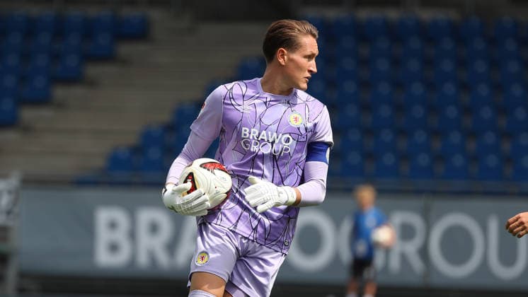 Eintracht vs. RAAL La Louviere, Testspiel Braunschweig, 01.08.2026, Fußball, Herren, Saison 2026 2027, Testspiel, Eintracht Braunschweig vs. RAAL La Louviere: Torwart Ron-Thorben Hoffmann (Eintracht Braunschweig) Deutschland *** Eintracht vs. RAAL La Louvière, Friendly Match in Braunschweig, August 1, 2026, Soccer, Men s, 2026–2027 season, Friendly match, Eintracht Braunschweig vs. RAAL La Louvière, Goalkeeper Ron Thorben Hoffmann, Eintracht Braunschweig, Germany