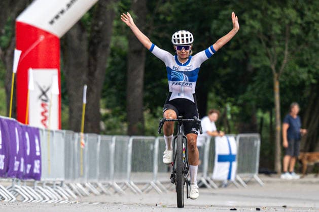 Winner Nicole Frain of Australia at a World Cycling Series race in the gravel discipline, Hlinsko, Chrudim district, Pardubice Region, August 1st, 2026. (CTKxPhoto DavidxTanecek) CTKPhotoP2026080103915  CTKPhotoP2026080103915