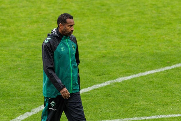 01.08.2026, GER, Testspiel, Saison 2026 2027), FC Energie Cottbus - SV Werder Bremen. Daniel Thioune (Coach SV Werder Bremen) Einzelaktion Aktion Cottbus Stadion der Freundschaft Brandenburg Deutschland *** August 1, 2026, GER, Friendly Match, 2026–2027 Season, FC Energie Cottbus vs. SV Werder Bremen, Daniel Thioune, Coach of SV Werder Bremen, Solo Play, Play, Cottbus, Stadion der Freundschaft, Brandenburg, Germany Copyright: xnordphotoxGmbHx xTrienitzx
