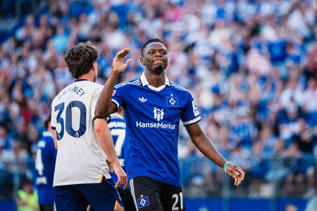 Testspiel: Hamburger SV vs. FC Everton, 01.08.2026 Patson Daka (Hamburger SV, 27); Fußball, Testspiel: Hamburger SV vs. FC Everton am 01.08.2026 im Volksparkstadion, Hamburg DFL REGULATIONS PROHIBIT ANY USE OF PHOTOGRAPHS AS IMAGE SEQUENCES AND OR QUASI-VIDEO. *** Friendly Match: Hamburger SV vs. FC Everton, August 1, 2026; Patson Daka, Hamburger SV, 27 Soccer, Friendly Match: Hamburger SV vs. Everton FC on August 1, 2026, at the Volksparkstadion, Hamburg. DFL regulations prohibit any use of photographs as image sequences and or quasi-video. Copyright: xBEAUTIFULxSPORTS Tonhäuserx