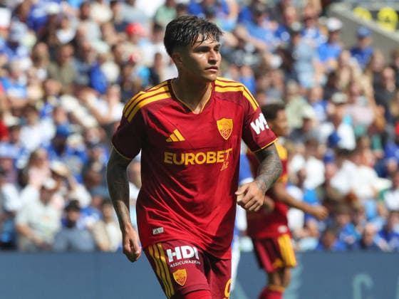 IPA87161217 - August 1, 2026 Cardiff City vs. Roma Friendly Match. Sports; Soccer; & xD;Pictured: Castro& xD; (Photo by Gino Mancini)  Copyright: xGinoxMancini IPAxSportx xx 87161217