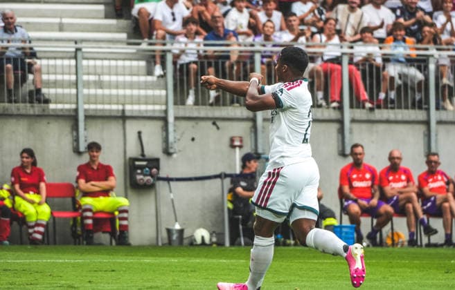 Fussball: Österreich: Internationales Testspiel 2026 2027 - 01.08.2026 - Real Madrid vs. AC Florenz (Fiorentina) - Wörthersee Stadion (Klagenfurt, Österreich); Endrick (Real Madrid C.F.) - Jubel, Torjubel *** Soccer Austria International Friendly 2026 January 8, 2027 Real Madrid vs. AC Florence (Fiorentina) Wörthersee Stadium, Klagenfurt, Austria Endrick (Real Madrid C F J) Celebrating, Goal Celebration Copyright: xLukasxBierederx