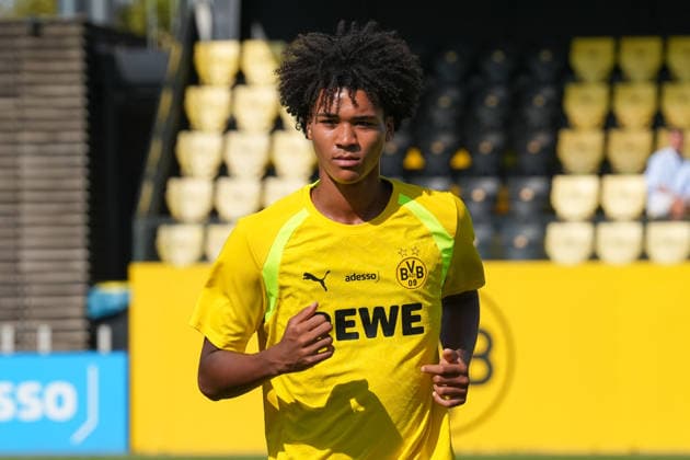 Samstag, 01.08.2026 Saison 2026 2027 1. Runde DFB Pokal der Junioren im BVB Fußballpark Hohenbuschei, Dortmund, Germany. BV Borussia Dortmund U19 - Holstein Kiel U19. Liam Claude Kante (BVB) *** Saturday, August 1, 2026 2026–2027 Season 1st Round of the DFB Junior Cup at BVB Fußballpark Hohenbuschei, Dortmund, Germany BV Borussia Dortmund U19 Holstein Kiel U19 Liam Claude Kante BVB