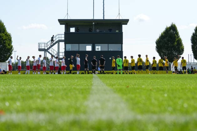 Samstag, 01.08.2026 Saison 2026 2027 1. Runde DFB Pokal der Junioren im BVB Fußballpark Hohenbuschei, Dortmund, Germany. BV Borussia Dortmund U19 - Holstein Kiel U19. Aufstellung der Mannschaften. *** Saturday, August 1, 2026 2026–2027 Season, 1st Round of the DFB Junior Cup at BVB Fußballpark Hohenbuschei, Dortmund, Germany BV Borussia Dortmund U19 vs. Holstein Kiel U19 Team Lineups