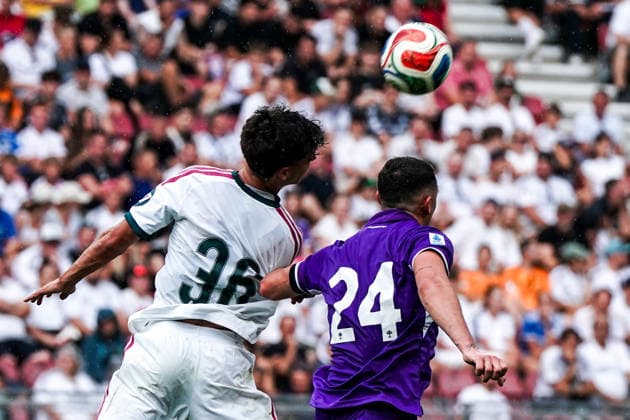 Fussball: Österreich: Internationales Testspiel 2026 2027 - 01.08.2026 - Real Madrid CF vs. ACF Fiorentina - Wörthersee Stadion (Klagenfurt, Österreich); Mario Rivas (Real Madrid), Roberto Piccoli (Fiorentina) *** Soccer Austria International Friendly 2026 2027 01 08 2026 Real Madrid CF vs. ACF Fiorentina Wörthersee Stadium, Klagenfurt, Austria Mario Rivas (Real Madrid), Roberto Piccoli (Fiorentina) Copyright: xLUKAxKOLANOVICx