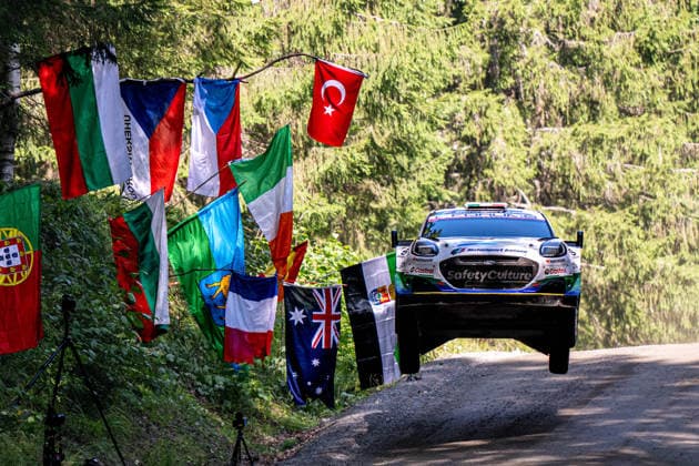 IPA87163571 - Joshua McErlean (IRL) and Eoin Treacy (IRL) in an M Ford World Rally Team Ford Puma Rally1 in action during the FIA WRC, Motorsport Rallye, WM SECTO RALLY FINLAND in Jyväskylä, Finland, July 30–August 2, 2026.  Copyright: xFedericoxManoni IPAxSportx xx 87163571