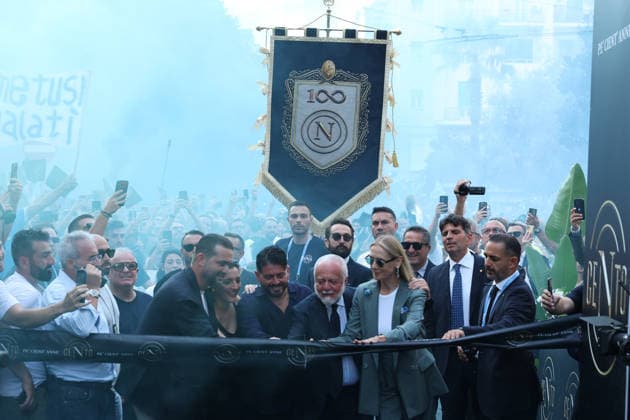 Football, Italy: SSC Napoli celebrates its 100th anniversary