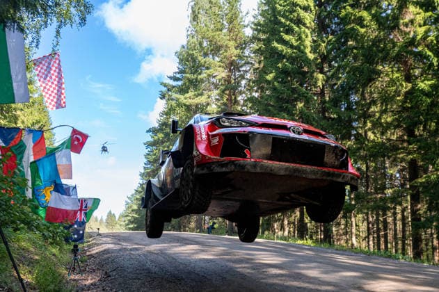 MOTORSPORTS - Rally - 2026 WRC, Motorsport Rallye, WM Rally Finland Photo by IPA ABACAPRESS.COM87163562 - Oliver Solberg (SWE) and Elliott Edmondson (GBR) in a Toyota GR Yaris Rally1 from Toyota Gazoo Racing WRT in action during the FIA WRC SECTO RALLY FINLAND in Jyväskylä, Finland, July 30–August 2, 2026. Finland Finland  Copyright: xIPAxSport ABACAx