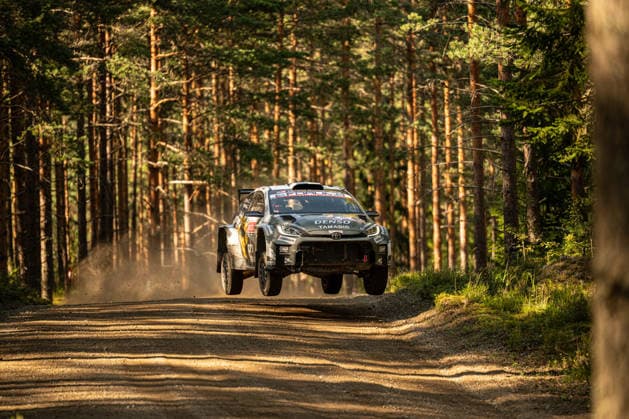 IPA87163965 - Jari-Matti Latvala (FIN) and Juho Hanninen (FIN) in a Toyota GR Yaris Rally2 from JML-Sports Oy in action during the FIA WRC, Motorsport Rallye, WM SECTO RALLY FINLAND in Jyväskylä, Finland, July 30–August 2, 2026.  Copyright: xFedericoxManoni IPAxSportx xx 87163965
