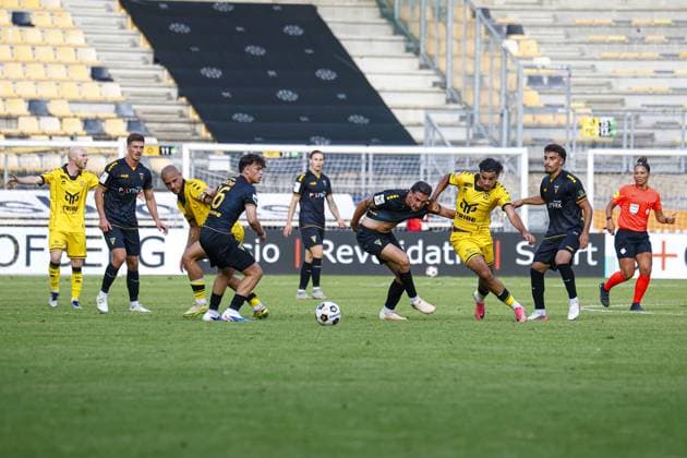 KERKRADE , 01-08-2026 ,Parkstad Limburg Stadium , 2026 2027 , Dutch Keuken Kampioen Divisie football , Pre-season friendly match between Roda JC and Alemannia Aachen , pictures shows Roda JC player Nadir Maoujoudi Roda JC - Alemannia Aachen  x205379290x Copyright: