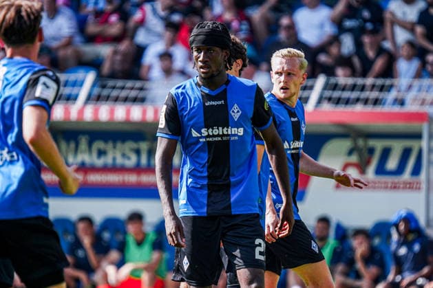 Deutschland: Fussball 2026 2027 , Testspiel , Freundschaftsspiel - SV Waldhof Mannheim vs. SG Einracht Frankfurt - Carl-Benz-Stadion (Mannheim) : Jid Okeke (SV Waldhof Mannheim, 25) Mimik, Gesichtsausdruck, Emotion Mannheim Carl-Benz-Stadion Deutschland *** Germany Soccer 2026 2027, Exhibition Match, Friendly Match SV Waldhof Mannheim vs. SG Eintracht Frankfurt Carl Benz Stadium, Mannheim Jid Okeke SV Waldhof Mannheim, 25 Facial Expressions, Emotions Mannheim Carl Benz Stadium Germany Copyright: xBennetxLongx