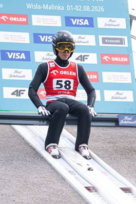 Wisla 01.08.2026 Ski jumping, Skispringen, Ski, nordisch FIS Summer Grand Prix 2026 on Adam Malysz Wisla Malinka Hill. Day 1. Training. --- Skoki Narciarskie. FIS Letnie Grand Prix 2026 na Skoczni im. Adama Malysza w Wisle Malince. Dzien 1. Trening Persons shown : Valentin Foubert Fot. Kai Taller Arena Akcji NEWSPIX.PL --- newspix.pl POLAND OUT! 