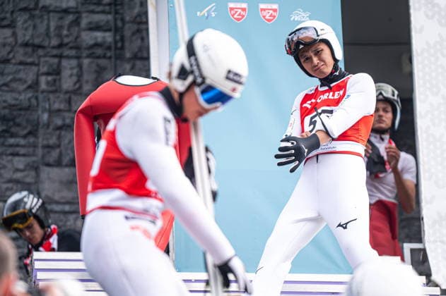 Wisla 01.08.2026 Ski jumping, Skispringen, Ski, nordisch FIS Summer Grand Prix 2026 on Adam Malysz Wisla Malinka Hill. Day 1. Training. --- Skoki Narciarskie. FIS Letnie Grand Prix 2026 na Skoczni im. Adama Malysza w Wisle Malince. Dzien 1. Trening Persons shown : Tomofumi Naito Fot. Kai Taller Arena Akcji NEWSPIX.PL --- newspix.pl POLAND OUT! 