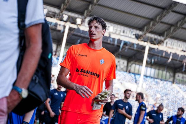 Deutschland: Fussball 2026 2027 , Testspiel , Freundschaftsspiel - SV Waldhof Mannheim vs. SG Einracht Frankfurt - Carl-Benz-Stadion (Mannheim) : Thijmen Nijhuis (SV Waldhof Mannheim, 1) Mimik, Gesichtsausdruck, Emotion Mannheim Carl-Benz-Stadion Deutschland *** Germany Soccer 2026 2027, Exhibition Match, Friendly Match SV Waldhof Mannheim vs. SG Eintracht Frankfurt Carl Benz Stadium, Mannheim Thijmen Nijhuis SV Waldhof Mannheim, 1 Facial Expression, Emotion Mannheim Carl Benz Stadium Germany Copyright: xBennetxLongx