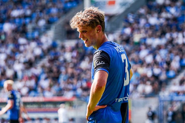 Deutschland: Fussball 2026 2027 , Testspiel , Freundschaftsspiel - SV Waldhof Mannheim vs. SG Einracht Frankfurt - Carl-Benz-Stadion (Mannheim) : Moritz Polte (SV Waldhof Mannheim, 3) Mimik, Gesichtsausdruck, Emotion Mannheim Carl-Benz-Stadion Deutschland *** Germany Soccer 2026 2027, Exhibition Match, Friendly Match: SV Waldhof Mannheim vs. SG Eintracht Frankfurt, Carl Benz Stadium, Mannheim, Moritz Polte, SV Waldhof Mannheim, 3 facial expressions, emotion, Mannheim, Carl Benz Stadium, Germany Copyright: xBennetxLongx