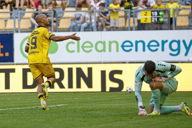 KERKRADE , 01-08-2026 ,Parkstad Limburg Stadium , 2026 2027 , Dutch Keuken Kampioen Divisie football , Pre-season friendly match between Roda JC and Alemannia Aachen , pictures shows Roda JC player Anthony van den Hurk Roda JC - Alemannia Aachen  x205380251x Copyright: