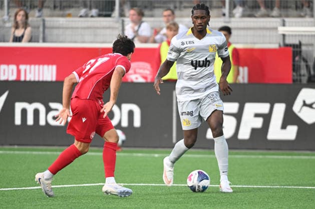 THUN, SWITZERLAND - AUGUST 1: Joel Monteiro of Young Boys in action during the Swiss Super League 2026 27 match between FC Thun and BSC Young Boys at Visana Stadion on August 1, 2026 in Thun, Switzerland. Thun VISANA Stadion Bern Switzerland *** THUN, SWITZERLAND, AUGUST 1: Joel Monteiro of Young Boys in action during the 2026–27 Swiss Super League match between FC Thun and BSC Young Boys at Visana Stadium on August 1, 2026, in Thun, Switzerland. Thun, Visana Stadium, Bern, Switzerland Copyright: xJustPictures.ch ManuelxWinterbergerx jp-en-EuSpIm-MWI_1717