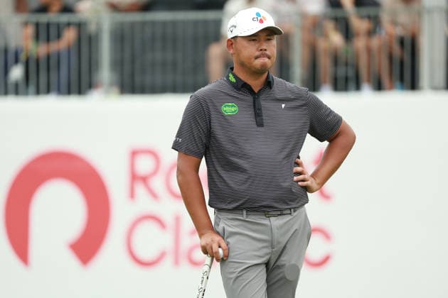 Rocket Classic DETROIT, MICHIGAN - AUGUST 1: Si Woo Kim of Republic of Korea waits on the 18th green during the third round of the Rocket Classic 2026 at the Detroit Country Club in Detroit, Michigan, MI, USA Saturday, August 1, 2026. Detroit Michigan United States  Copyright: xJorgexLemusx originalFilename:lemus-rocketcl260801_npO7V.jpg