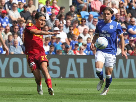 SOCCER - Friendly Match - Cardiff vs. Roma Photo by IPA ABACAPRESS.COM87167034 - August 1, 2026 Cardiff City vs. Roma Friendly Match. Sports; Soccer; Pictured: Dybala (Photo by Gino Mancini) Cardiff  Copyright: xIPAxSport ABACAx