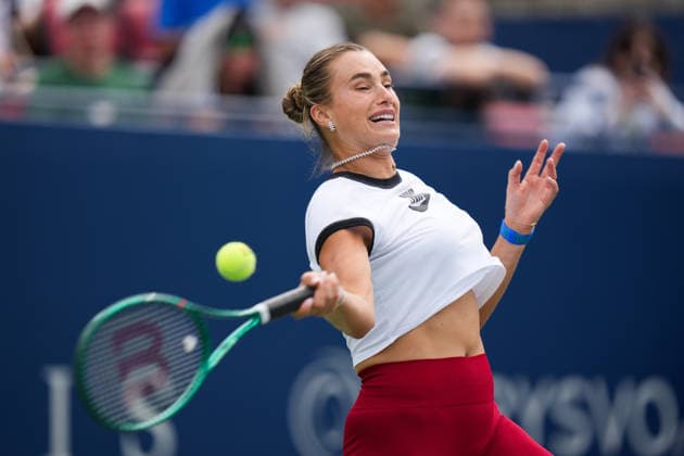 National Bank Open 2026 - Day 1 TORONTO, CANADA - AUGUST 1: Aryna Sabalenka attends a practice session during the WTA, Tennis Damen 1000 National Bank Open in Toronto, Ontario, Canada on August 1, 2026. Mert Alper Dervis Anadolu Ontario Canada. Editorial use only. Please get in touch for any other usage.  Copyright: x2026xAnadoluxMertxAlperxDervisx