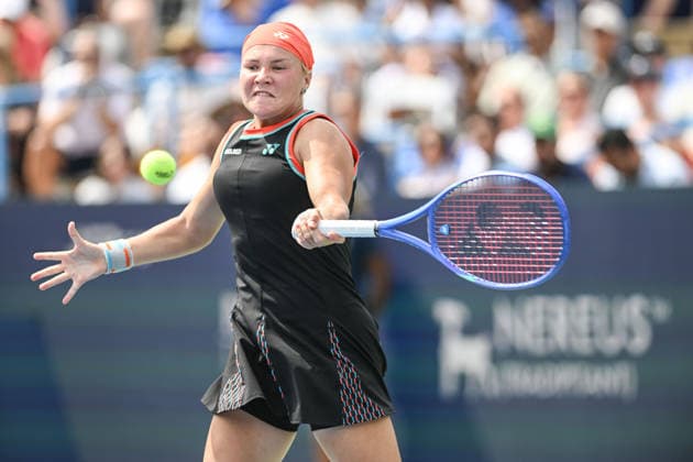 August 1, 2026, Washington, D.C, U.S: DIANA SHNAIDER hits a forehand during her semifinal loss to Jessica Pegula at the Rock Creek Tennis Center. Washington U.S - ZUMAg196 20260801_zap_g196_026 Copyright: xKylexGustafsonx